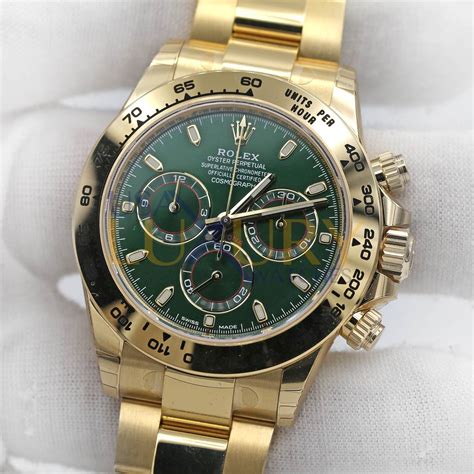 18k gold rolex daytona cosmograph.